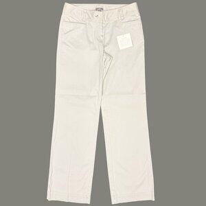 NWT Women's J. JILL Chino Wide Leg Trousers‎ in "Soapstone" | Size 4